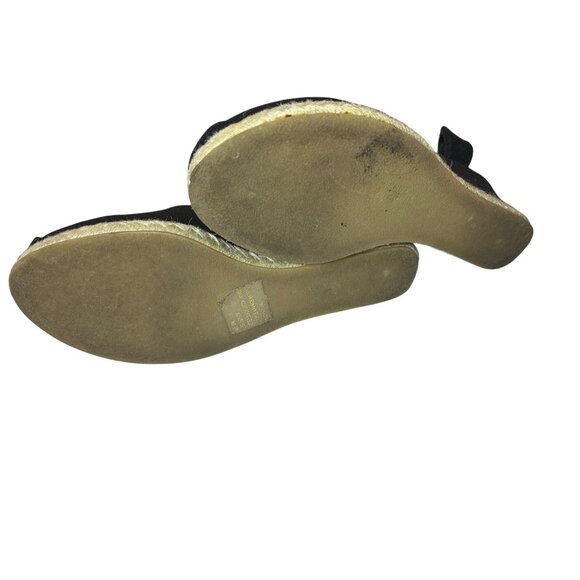 J. Jill Black Canvas Espadrille Wedge Summer Sandals Women’s 10 Beachy Boho - Picture 8 of 8